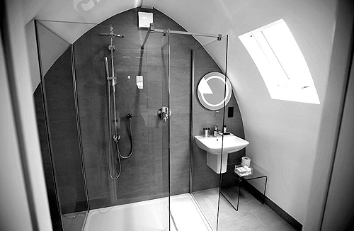 glamping shower room